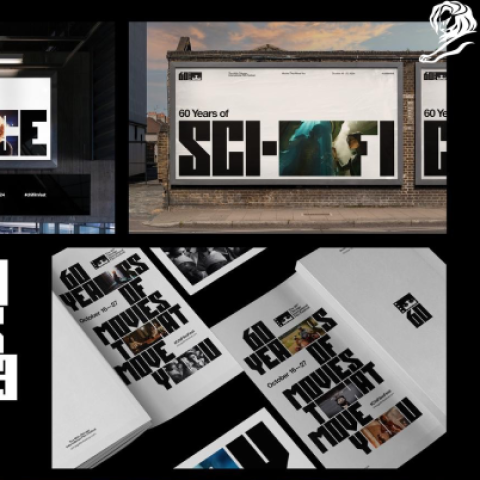 Custom typographic alphabet designed for the Chicago International Film Festival’s 60th anniversary campaign.